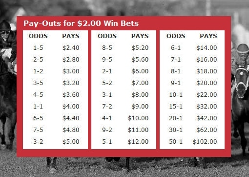 Horse Racing Betting Odds Chart