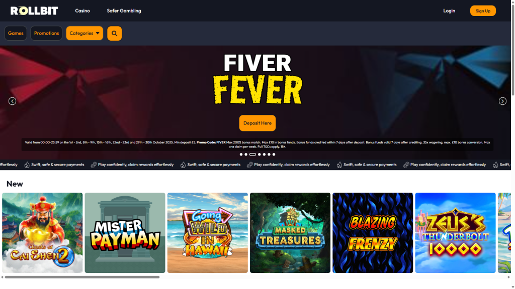 rollbit casino screenshot