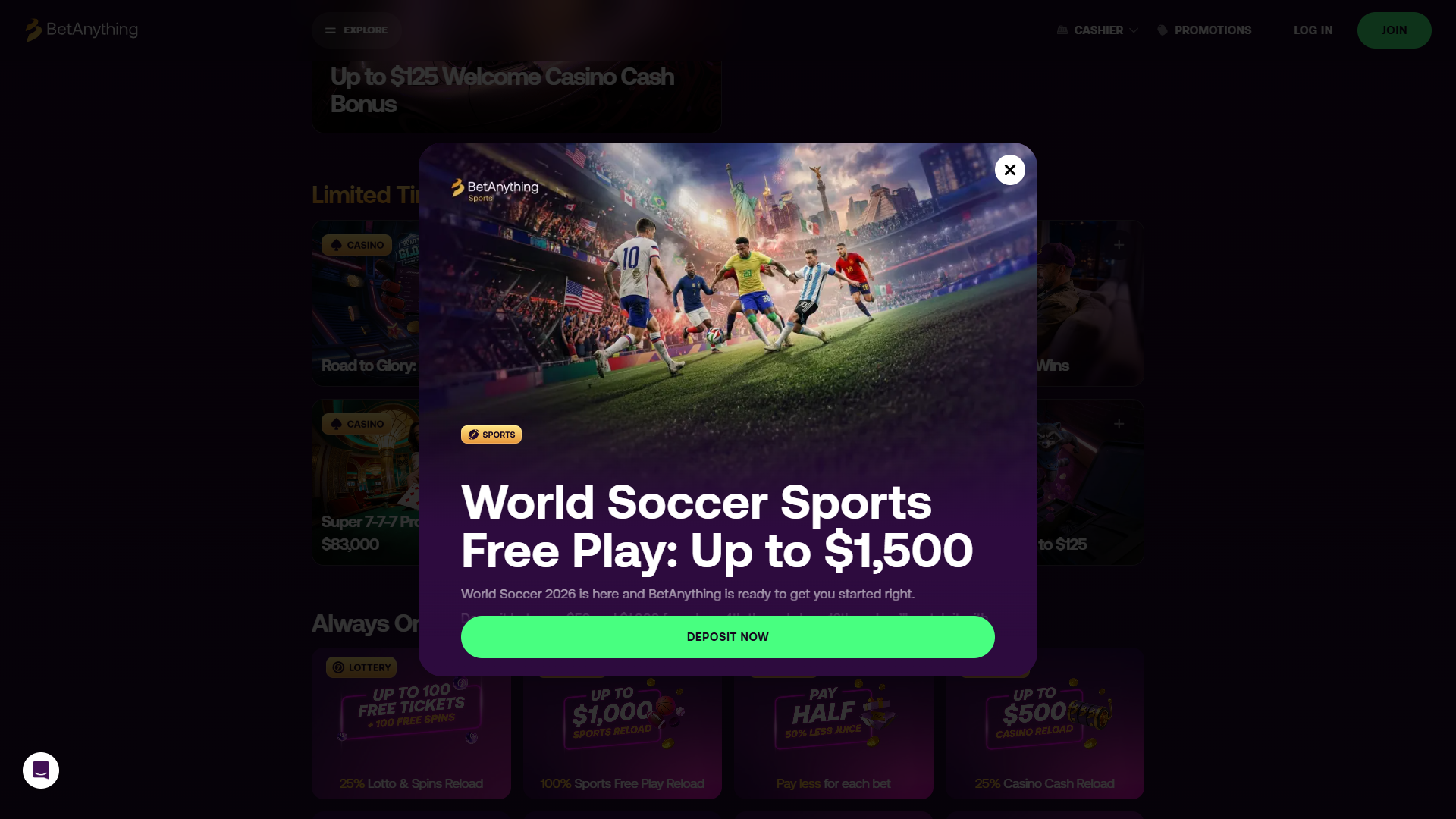 BetAnything World Cup