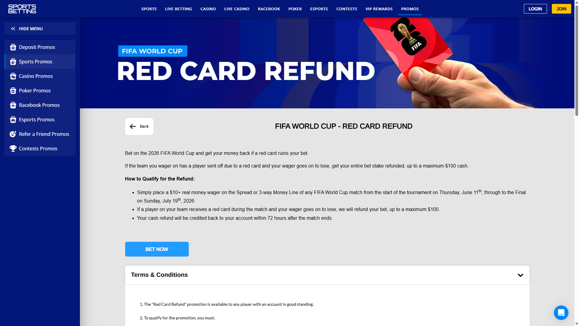 Red Card Refund world cup