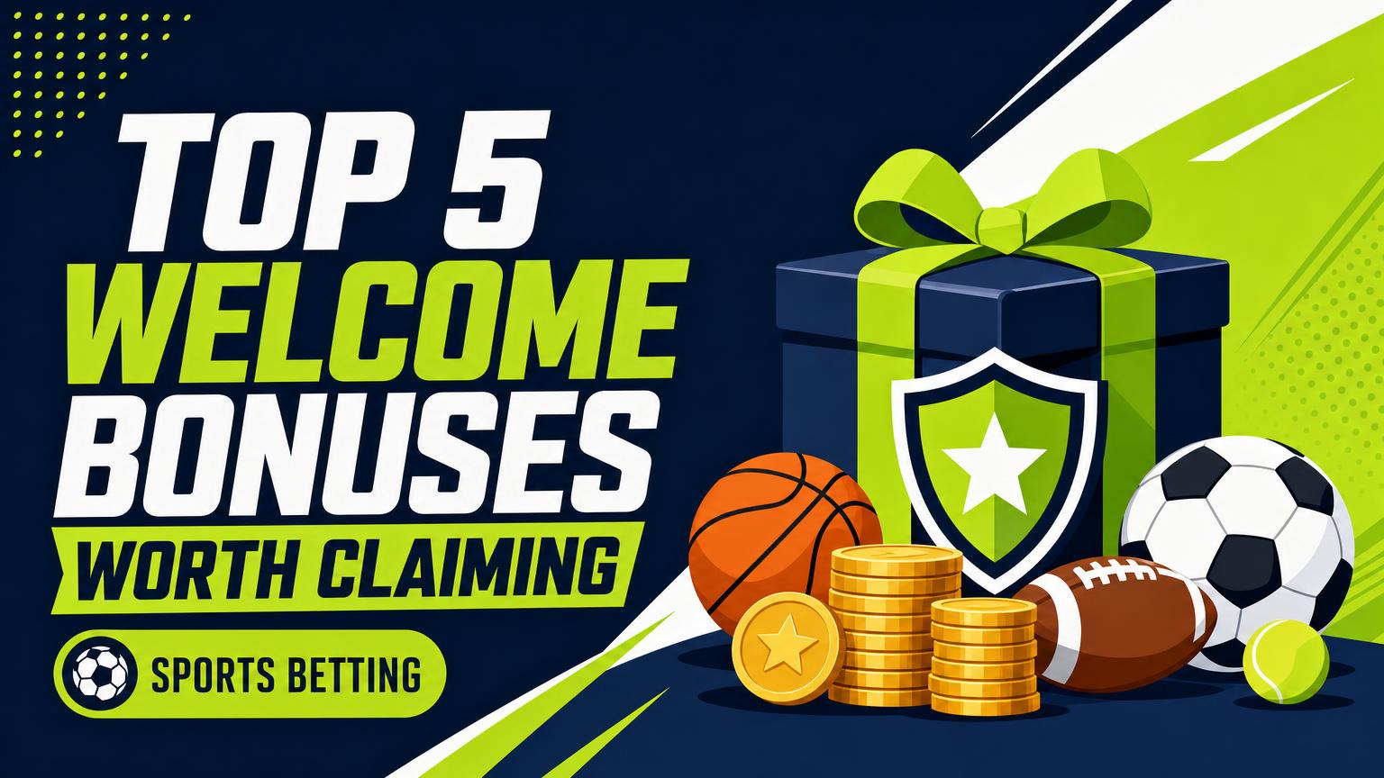 Top 5 Sportsbook Welcome Bonuses Worth Claiming This Week